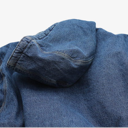CARHARRT HEAVY DENIM ZIP UP HOODIE